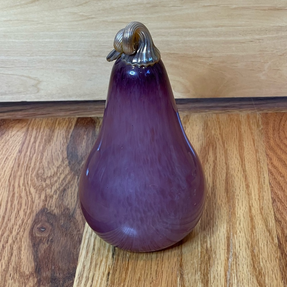 Vintage hand blown glass pear